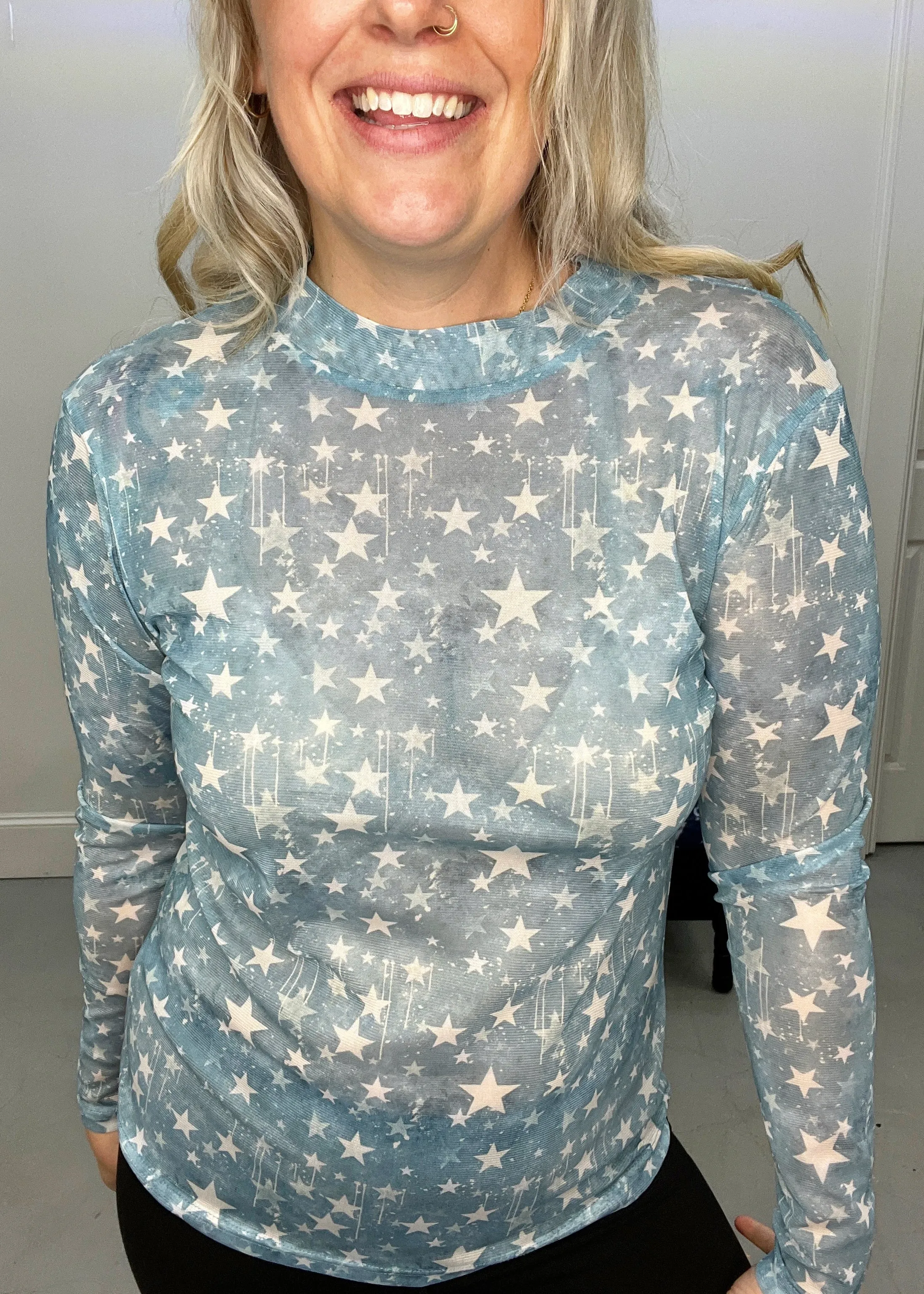 Stars at Night Mesh Top