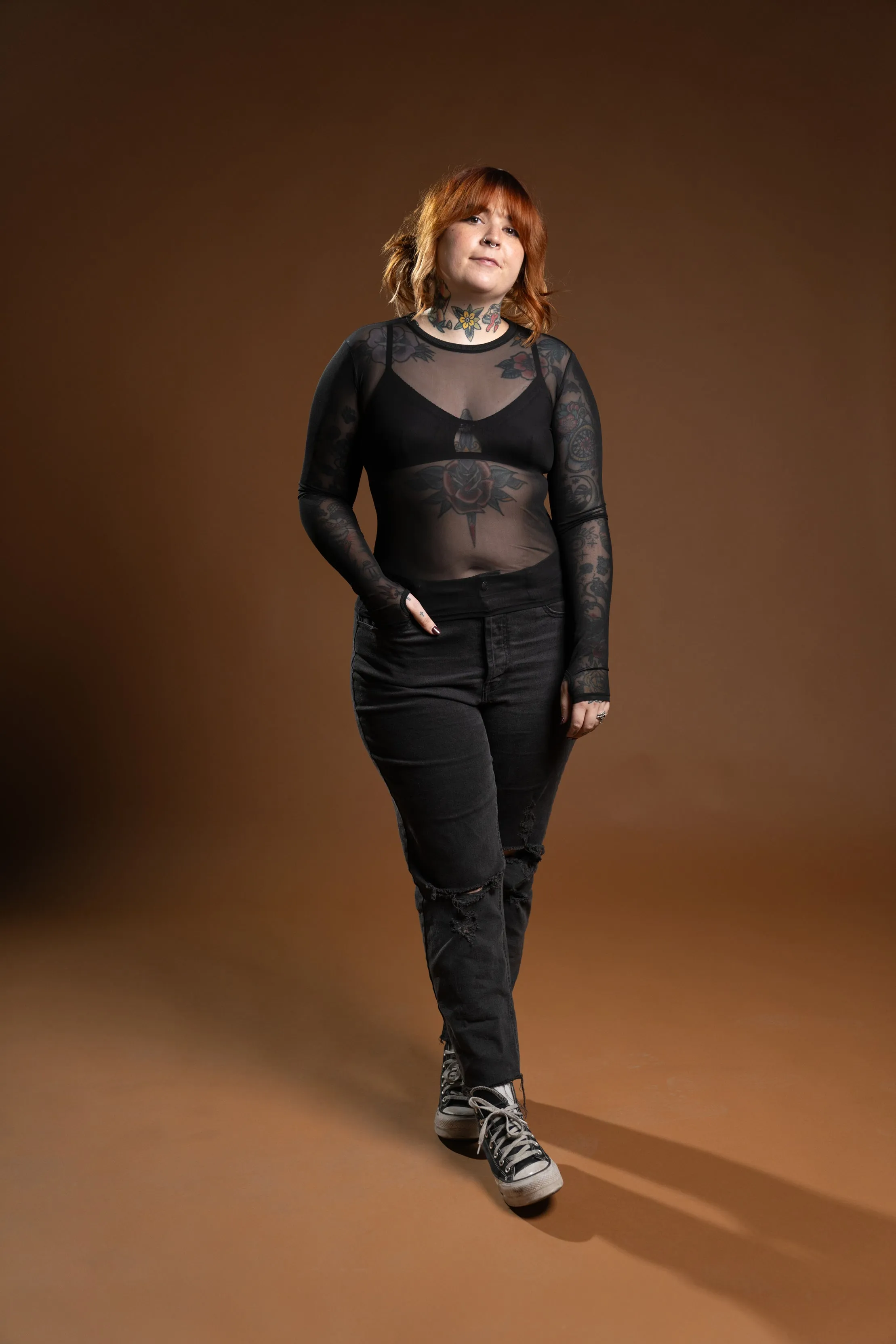 The Taylor Mesh Top - Black
