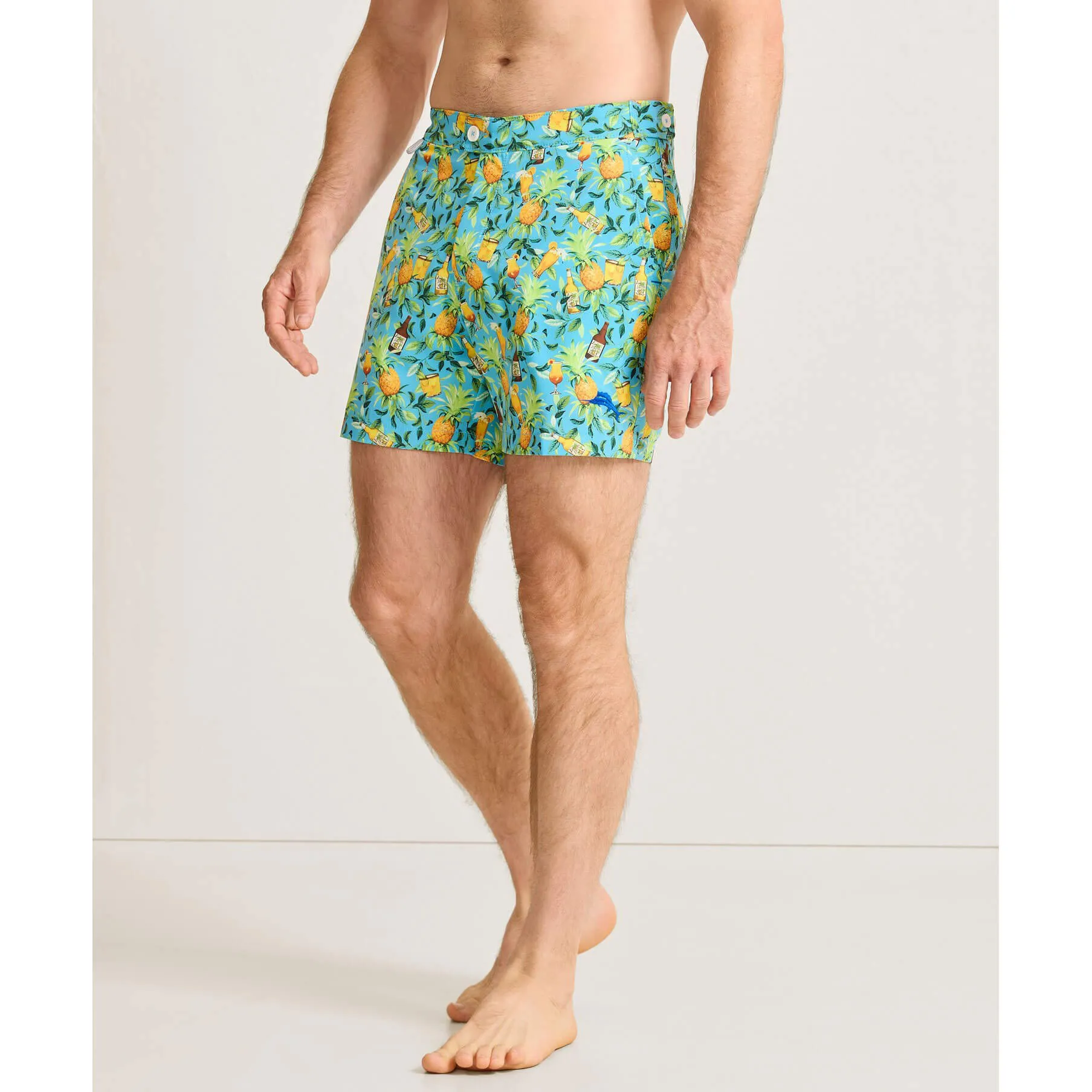 Tommy Bahama Men's 6-Inch Amalfi Coast Island Brews Swim Trunks - Air Blue