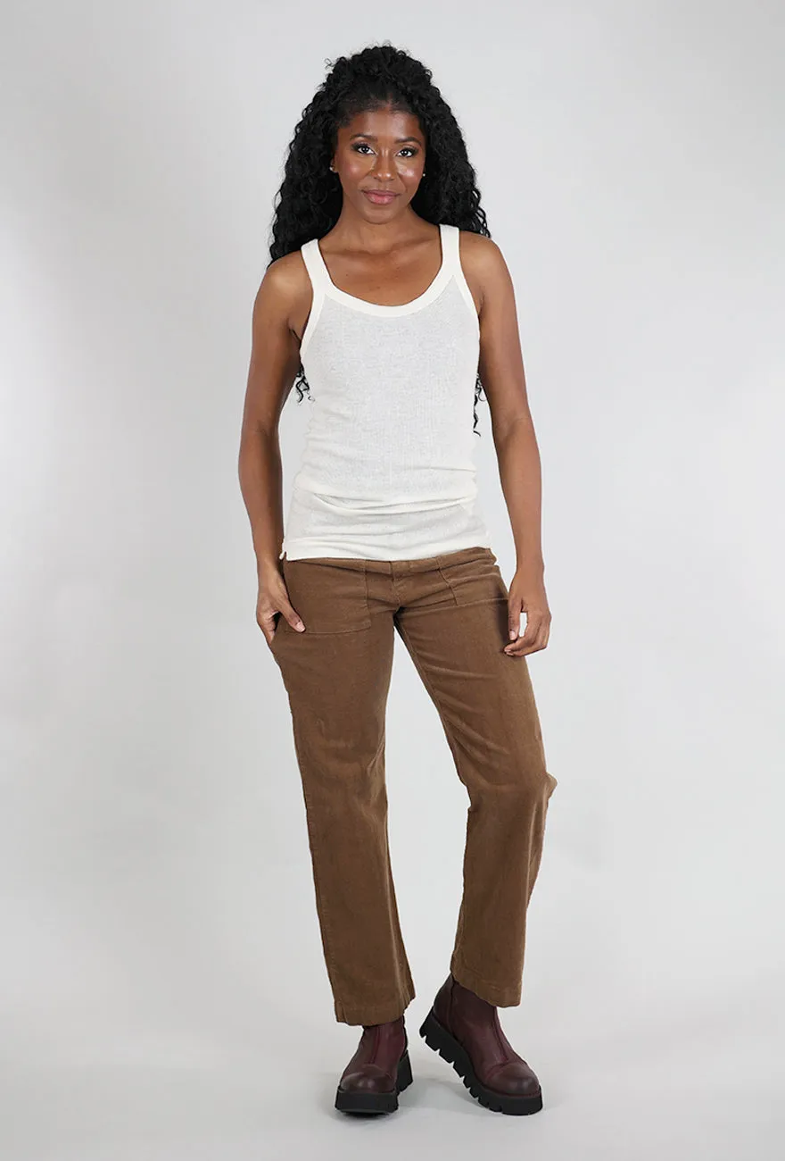 Tubular Cashmere Tank, Milk