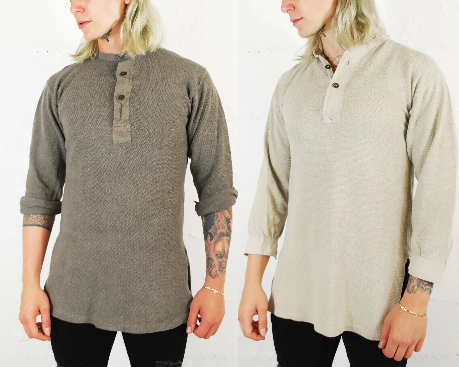 Vintage 1930s Henley Grandad Shirts