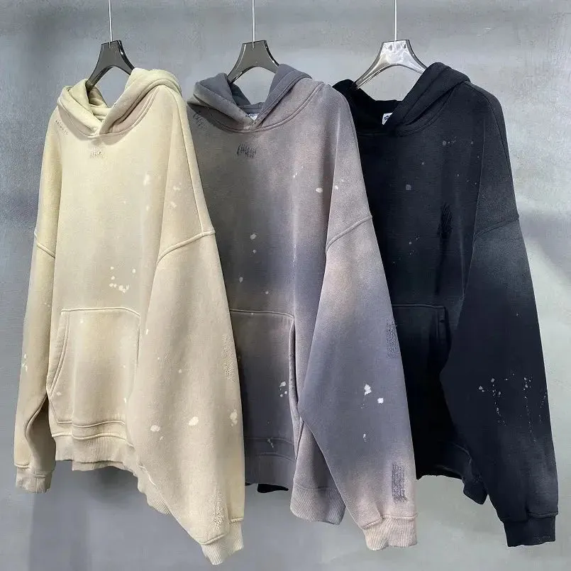 Washed Spreckled Ink Hoodie