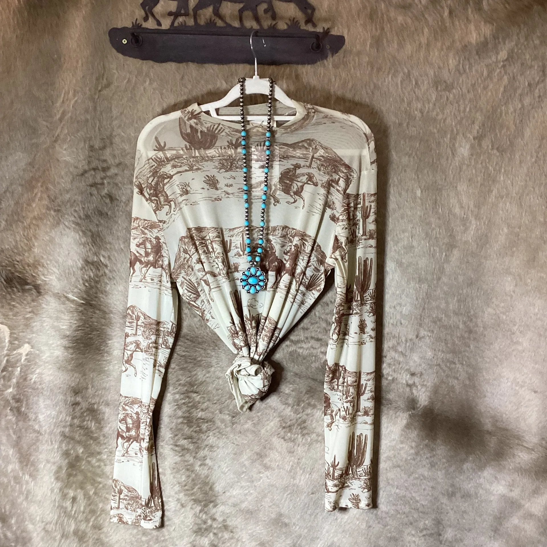 Wild West Mesh Top