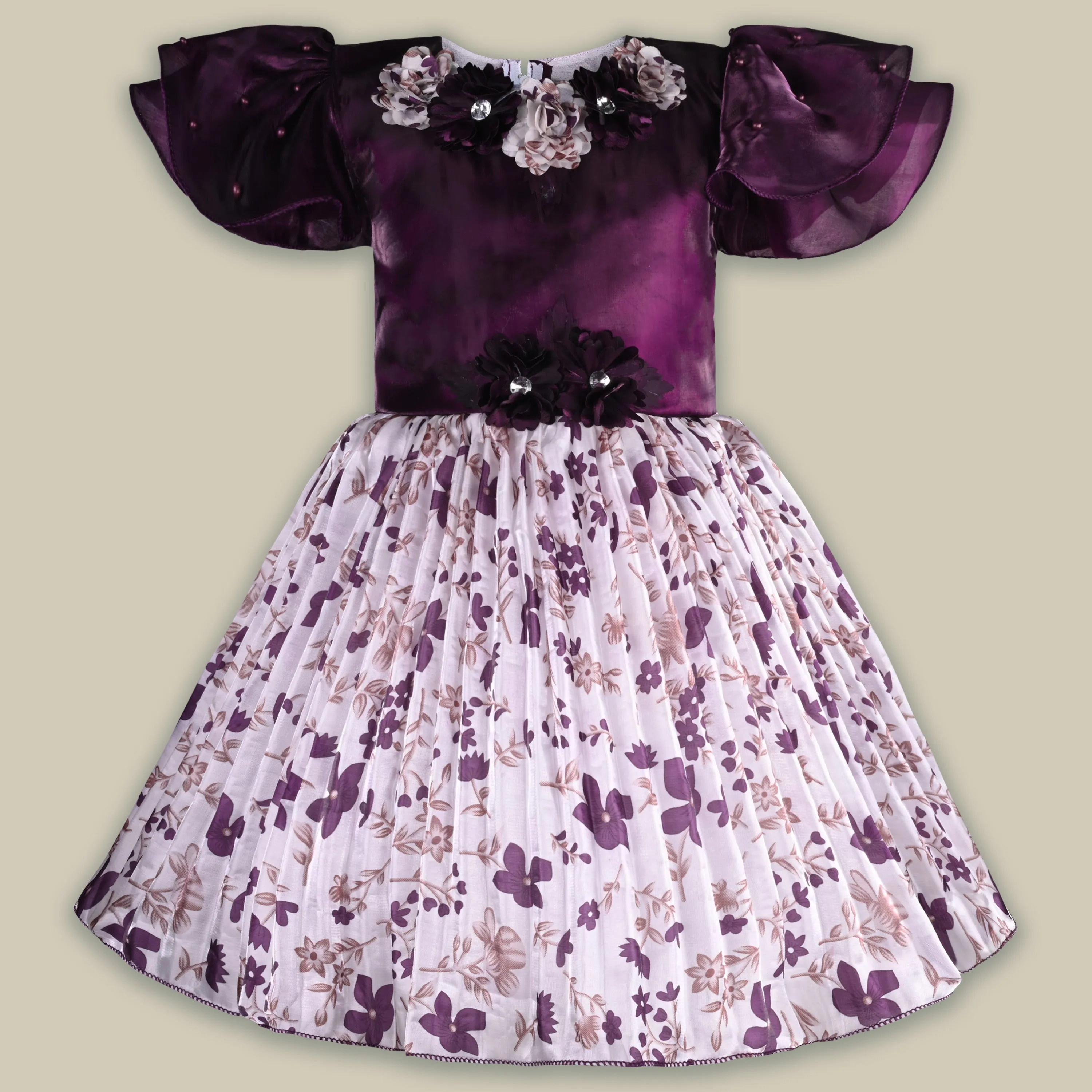 wish karo Baby Girl Party Wear Dress