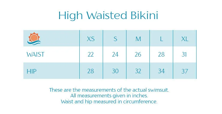 Women's High Waist Bikini Bottoms Ruched | "Oversized Dot"
