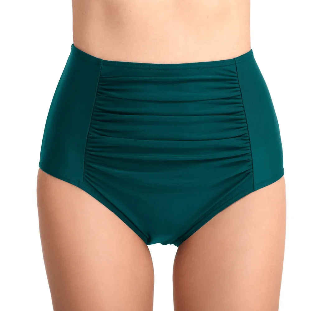 Women's High Waisted Plus Size Bikini Brief