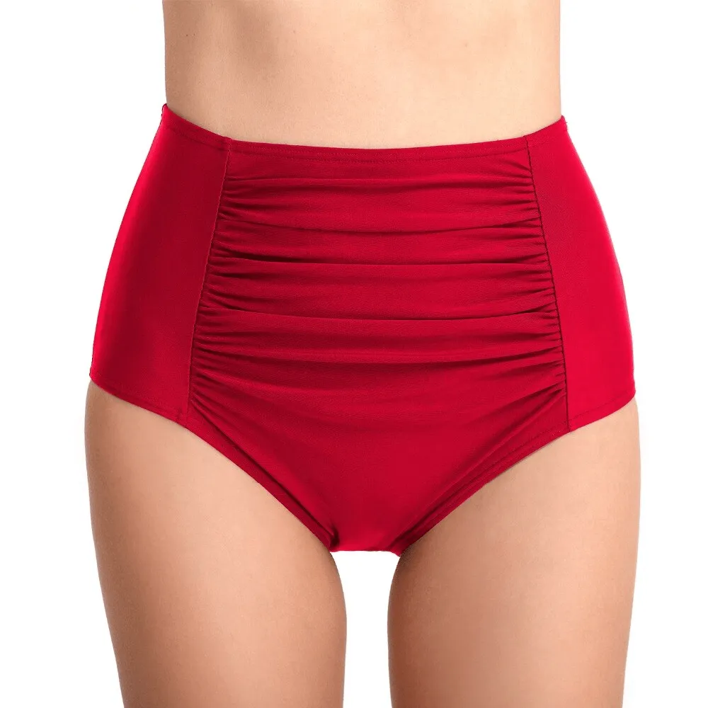 Women's High Waisted Plus Size Bikini Brief