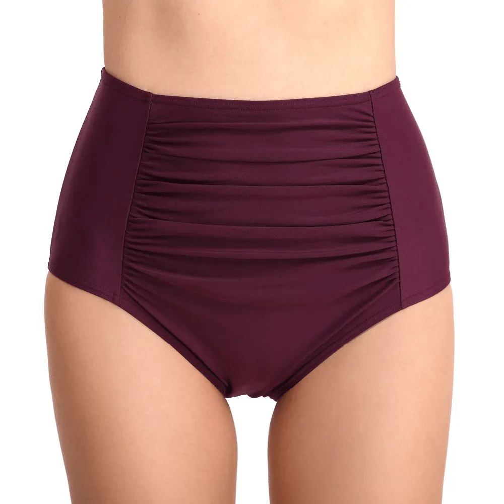 Women's High Waisted Plus Size Bikini Brief