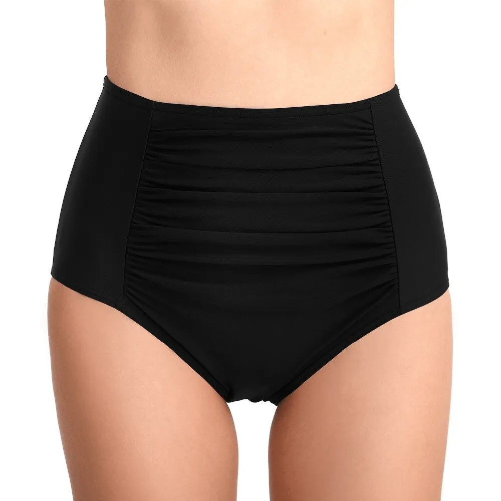 Women's High Waisted Plus Size Bikini Brief