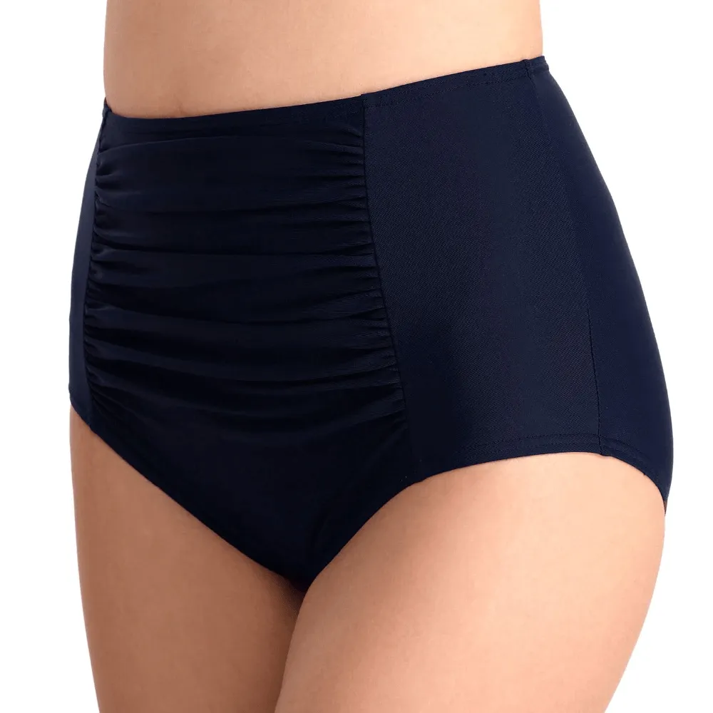 Women's High Waisted Plus Size Bikini Brief